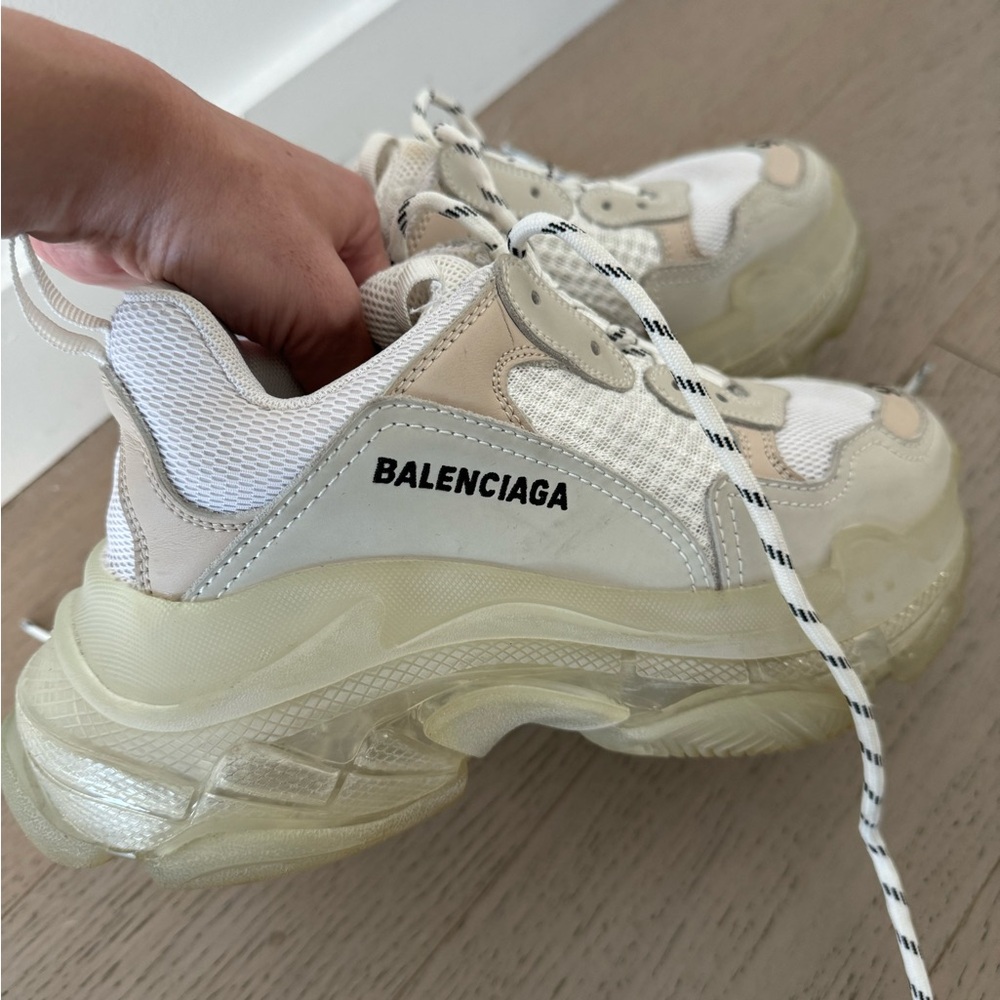 Balenciaga Triple S Leather Trainers